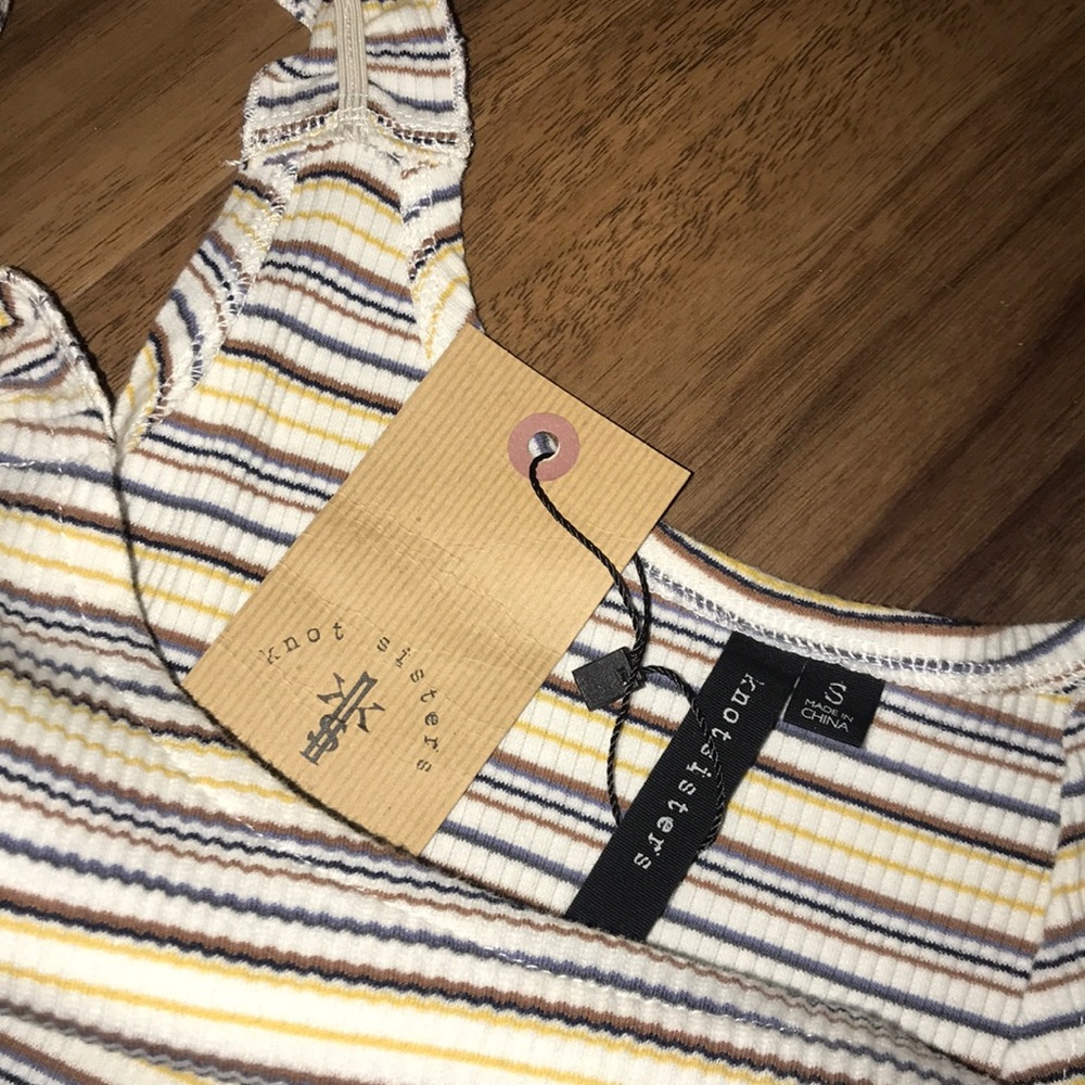 Knot Sisters Rib Tank Top - Small - Picture 3 of 4